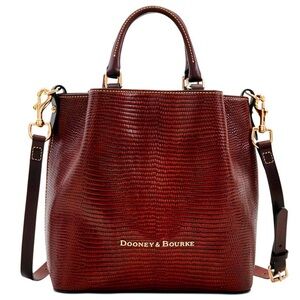 Large DOONEY & BOURKE Burgundy
Leather Barlow Bucket Bag - Crossbody